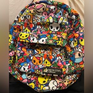 Loungefly Neon Star by Tokidoki Mini Backpack Simone Legno Love Unicorn Rainbow